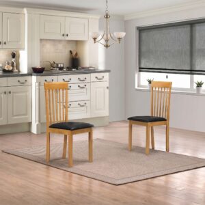 Atlas Dropleaf Dining Chairs Oak (2s)