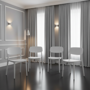 Jemima Plastic Chair White (4s)